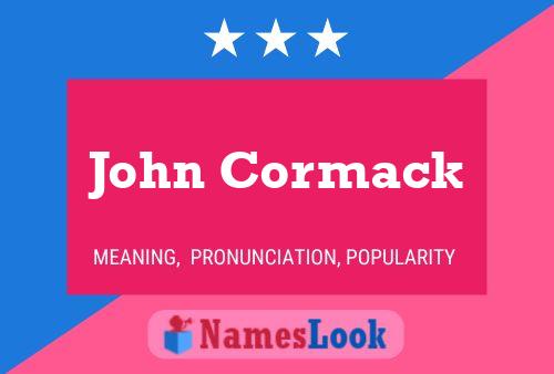 Póster del nombre John Cormack