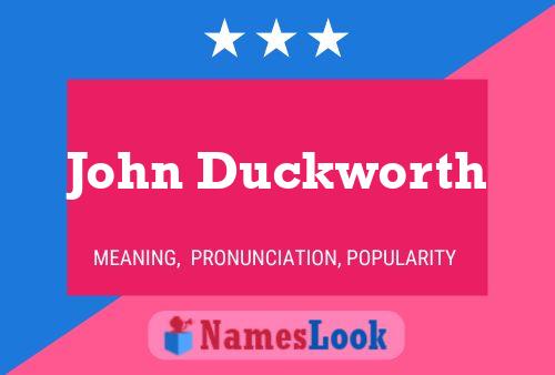 Póster del nombre John Duckworth