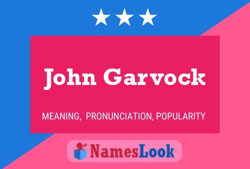 Póster del nombre John Garvock