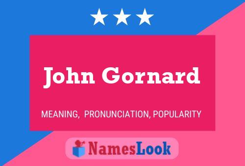 Póster del nombre John Gornard