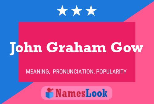 Póster del nombre John Graham Gow