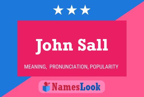 Póster del nombre John Sall