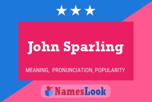 Póster del nombre John Sparling