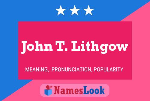 Póster del nombre John T. Lithgow