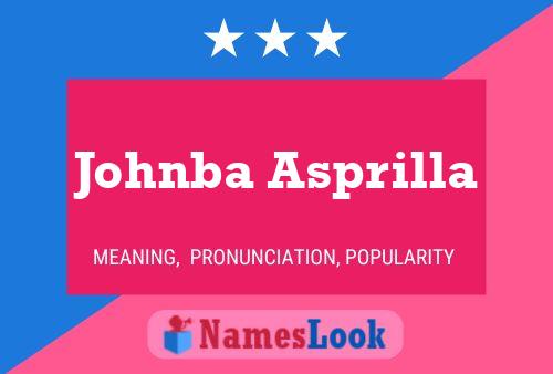 Póster del nombre Johnba Asprilla