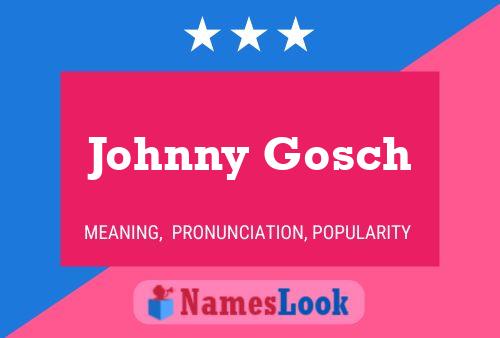 Póster del nombre Johnny Gosch