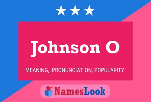 Póster del nombre Johnson O