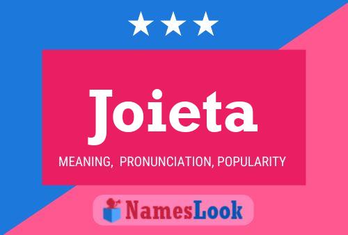 Póster del nombre Joieta