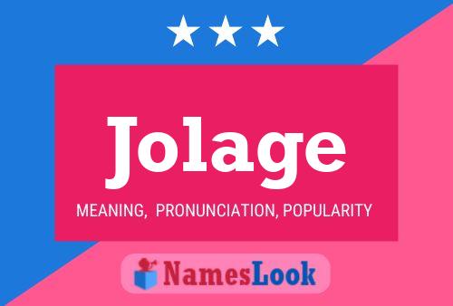 Póster del nombre Jolage