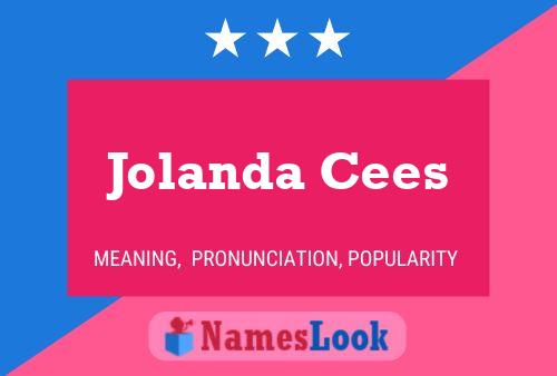 Póster del nombre Jolanda Cees