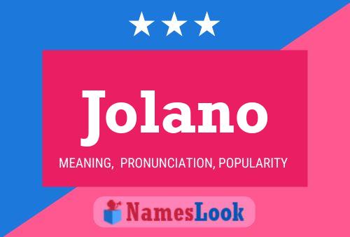 Póster del nombre Jolano