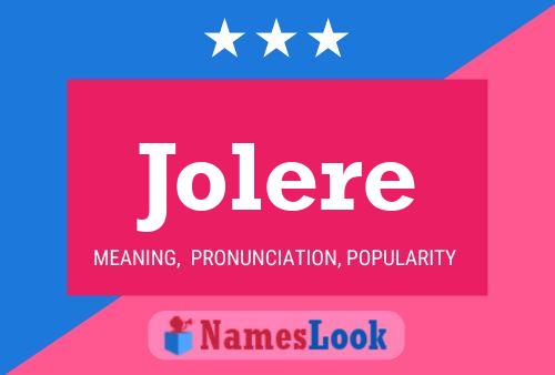 Póster del nombre Jolere