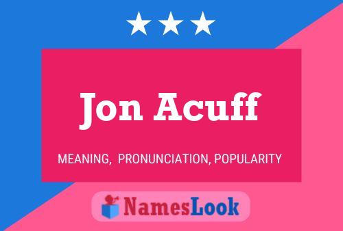 Póster del nombre Jon Acuff