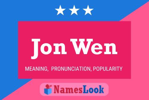 Póster del nombre Jon Wen