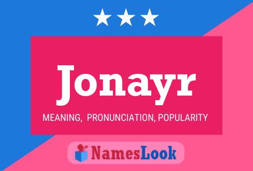 Póster del nombre Jonayr