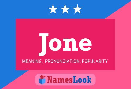 Póster del nombre Jone