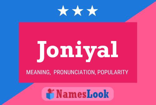 Póster del nombre Joniyal