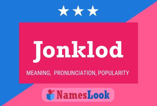 Póster del nombre Jonklod