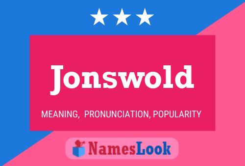 Póster del nombre Jonswold