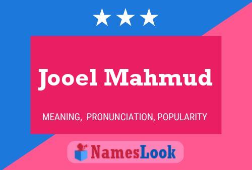 Póster del nombre Jooel Mahmud