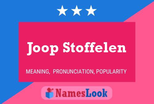 Póster del nombre Joop Stoffelen