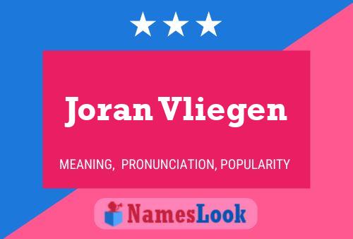 Póster del nombre Joran Vliegen