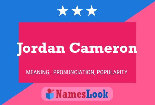 Póster del nombre Jordan Cameron