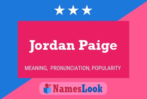 Póster del nombre Jordan Paige