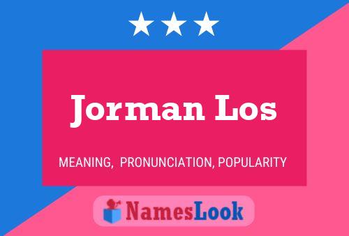 Póster del nombre Jorman Los