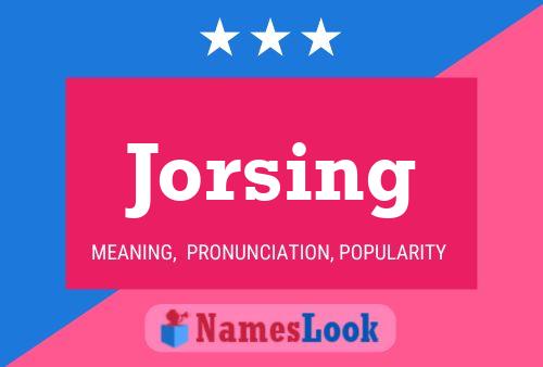 Póster del nombre Jorsing