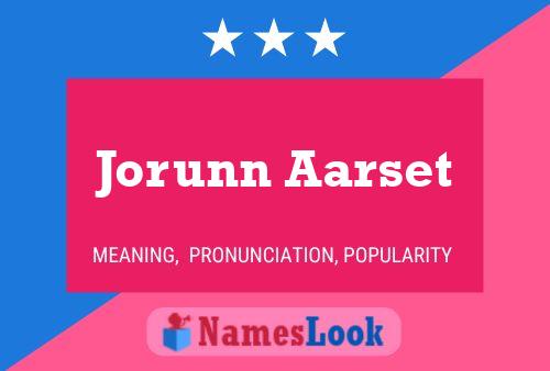 Póster del nombre Jorunn Aarset