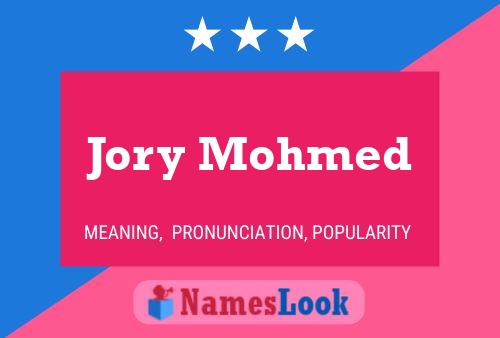 Póster del nombre Jory Mohmed