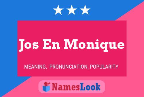 Póster del nombre Jos En Monique