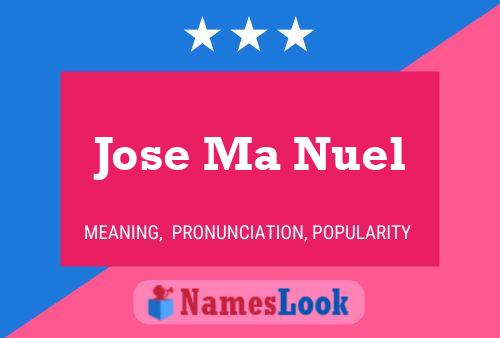 Póster del nombre Jose Ma Nuel