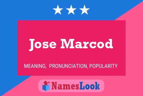 Póster del nombre Jose Marcod