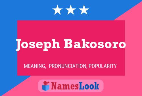 Póster del nombre Joseph Bakosoro