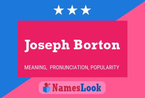 Póster del nombre Joseph Borton