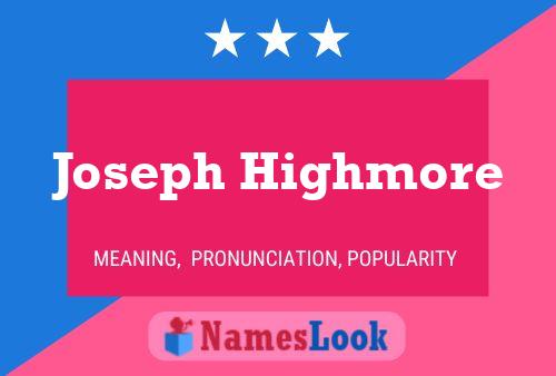 Póster del nombre Joseph Highmore