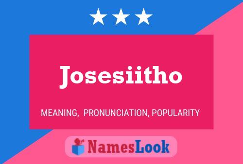 Póster del nombre Josesiitho