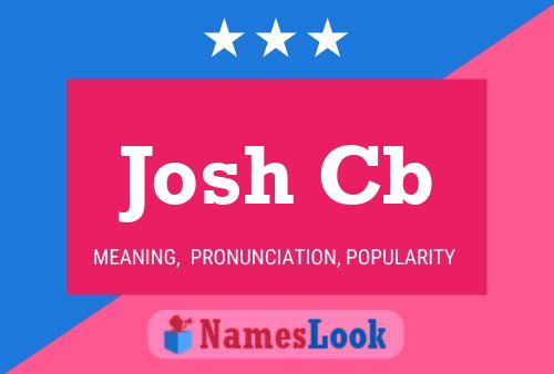 Póster del nombre Josh Cb