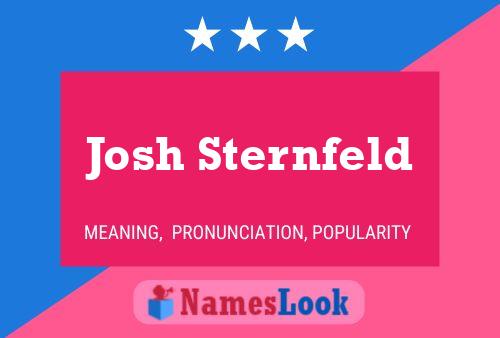 Póster del nombre Josh Sternfeld