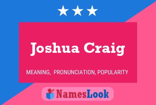 Póster del nombre Joshua Craig