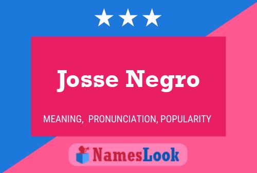 Póster del nombre Josse Negro