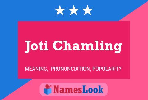 Póster del nombre Joti Chamling