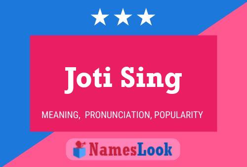 Póster del nombre Joti Sing