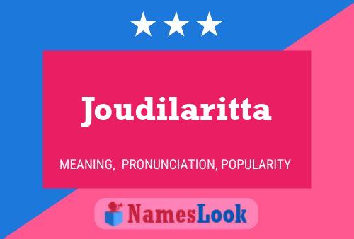 Póster del nombre Joudilaritta