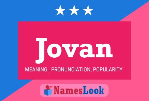 Póster del nombre Jovan