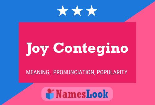 Póster del nombre Joy Contegino