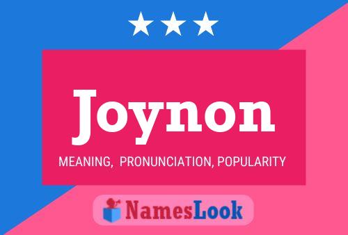 Póster del nombre Joynon