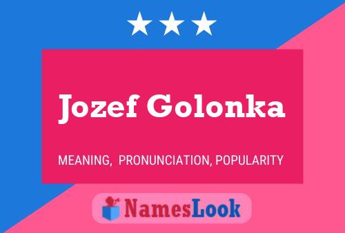 Póster del nombre Jozef Golonka